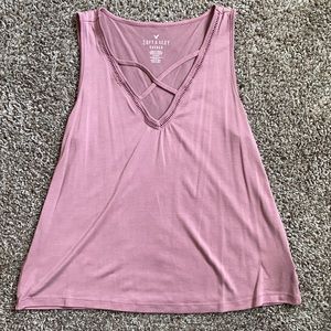 American eagle light pink soft and sexy tank top
